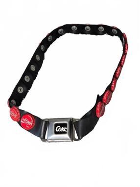 Vintage Coca-Cola Bottle Cap Belt Coke Seat Belt Buckle International Novelty